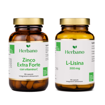 L-lisina e zinco in capsule