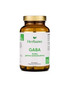 GABA acido gamma-aminobutirrico in Capsule - Alto dosaggio di 500 mg - Effetto calmante - Testato in laboratorio