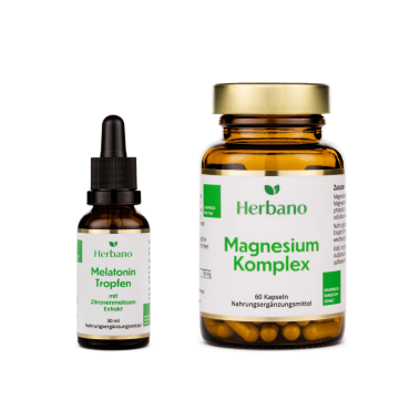 Tiefschlaf-Paket mit Melatonin Tropfen und Magnesium Komplex