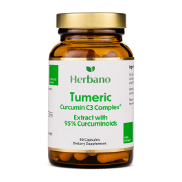 Curcuma-extract capsules - hooggedoseerd met 95% curcuminoïden - equivalent aan 10.000mg curcuma - 30x meer biologisch beschikbaar