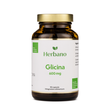 L-glicina in Capsule - 600 mg - aminoacido testato in laboratorio - vegano