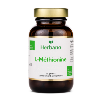 Gélules de L-Méthionine 400 mg - l'acide aminé soufré pour votre santé - 100% vegan