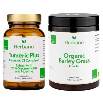 Turmeric and Barley Grass