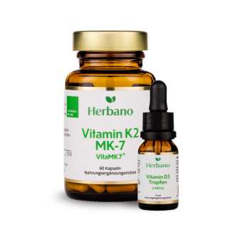Vitamin D3 und Vitamin K2 im Set