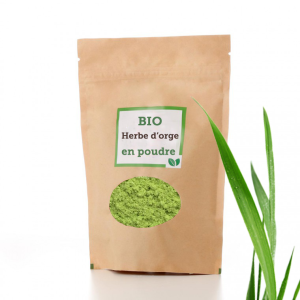 Herbe d'orge en poudre