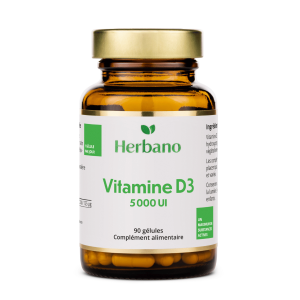 Vitamine D3 5000 UI en gélules naturelles