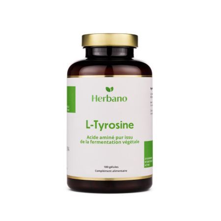 Gélules de L-Tyrosine - 100 % acide aminé pur - pour des performances cognitives optimales et une force mentale accrue