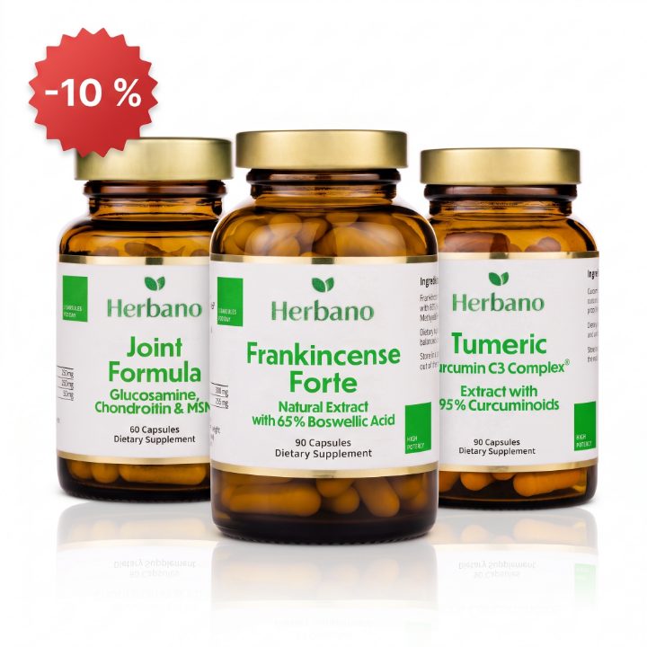 Acute Arthrosis Pack by Herbano with frankincense, curcumin and collagen