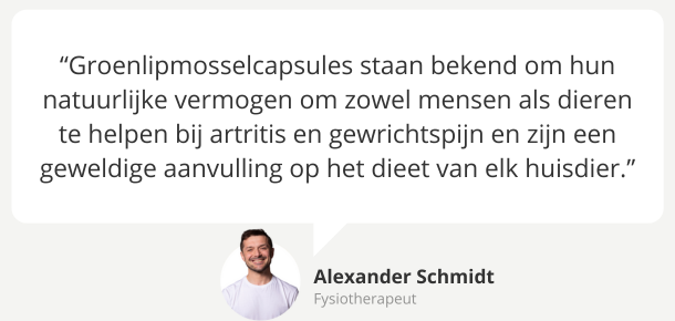 Expert tip: Groenlipmosselextract voor dieren