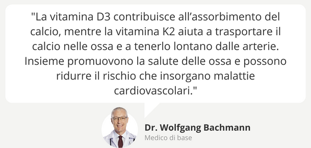 Vitamina D3 e vitamina K2 contro malattie cardiovascolari